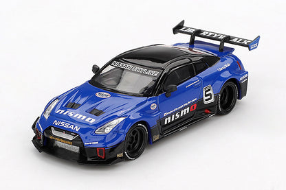 [ Back-order ] TSM MINI-GT MGT01124-R LB-Silhouette WORKS GT Nissan 35GT-RR Version 2 Blue RHD model car