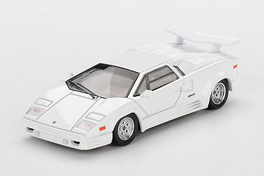 [ Back-order ] TSM MINI-GT MGT01134-L Lamborghini Countach 25th Anniversary White LHD model car