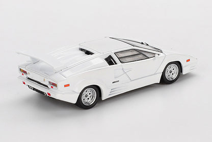 [ Back-order ] TSM MINI-GT MGT01134-L Lamborghini Countach 25th Anniversary White LHD model car