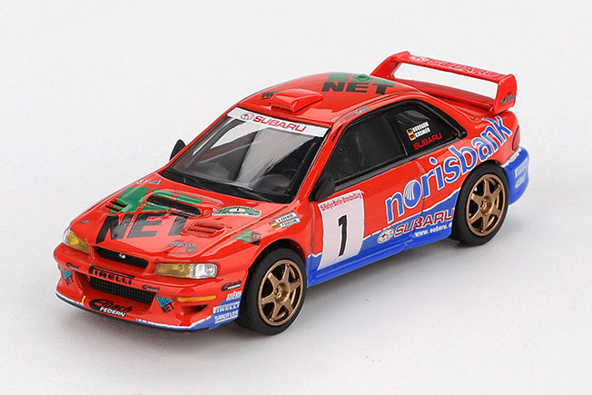 [ Back-order ] TSM MINI-GT MGT01140-L Subaru Impreza WRC97 DRM 1999 Winner #1 LHD model car