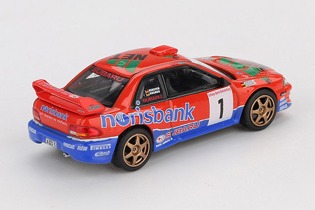 [ Back-order ] TSM MINI-GT MGT01140-L Subaru Impreza WRC97 DRM 1999 Winner #1 LHD model car