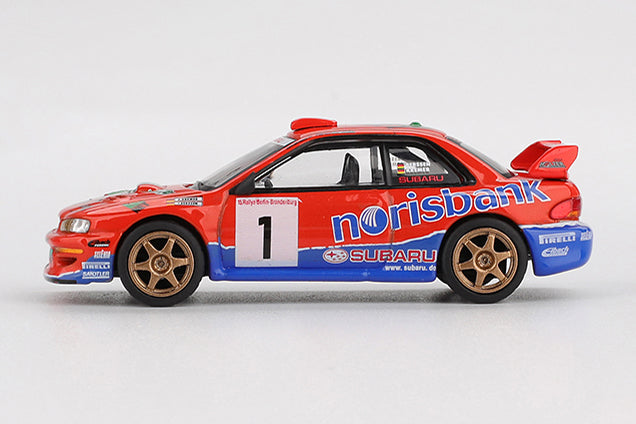 [ Back-order ] TSM MINI-GT MGT01140-L Subaru Impreza WRC97 DRM 1999 Winner #1 LHD model car