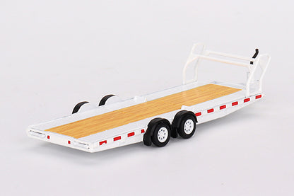 [ Back-order ] TSM MINI-GT MGTAC21 1:64 Car Carrier Trailer White model car