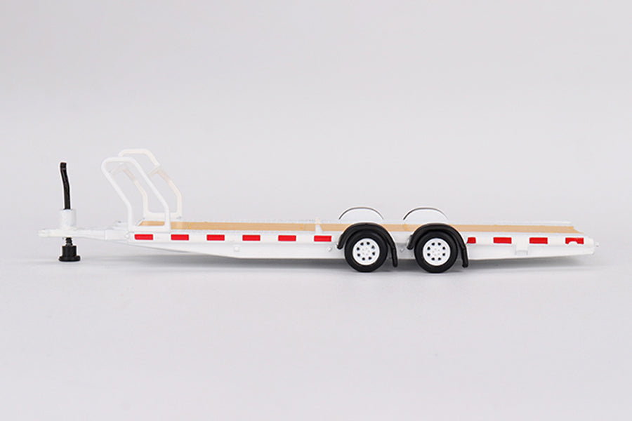 [ Back-order ] TSM MINI-GT MGTAC21 1:64 Car Carrier Trailer White model car