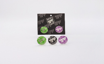 [ Back-order ] TSM MINI-GT MGTOM034 Metal Emblem Set Black Purple Green
