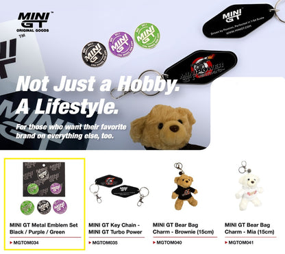 [ Back-order ] TSM MINI-GT MGTOM034 Metal Emblem Set Black Purple Green