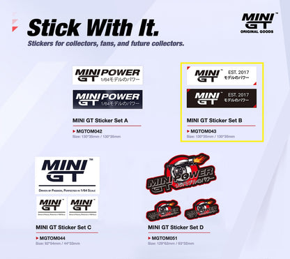 [ Back-order ] TSM MINI-GT MGTOM043 Sticker Set B