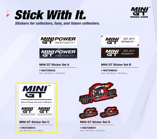 [ Back-order ] TSM MINI-GT MGTOM044 Sticker Set C