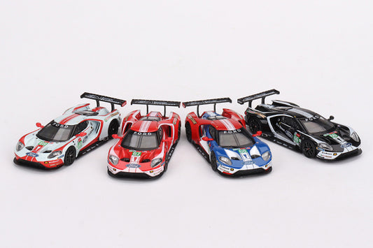 [ Back-order ] TSM MINI-GT MGTS0010 1:64 Ford GT LMGTE PRO Le Mans 24 Hours 2019 Ford Chip Ganassi Team 4-Car Set model car