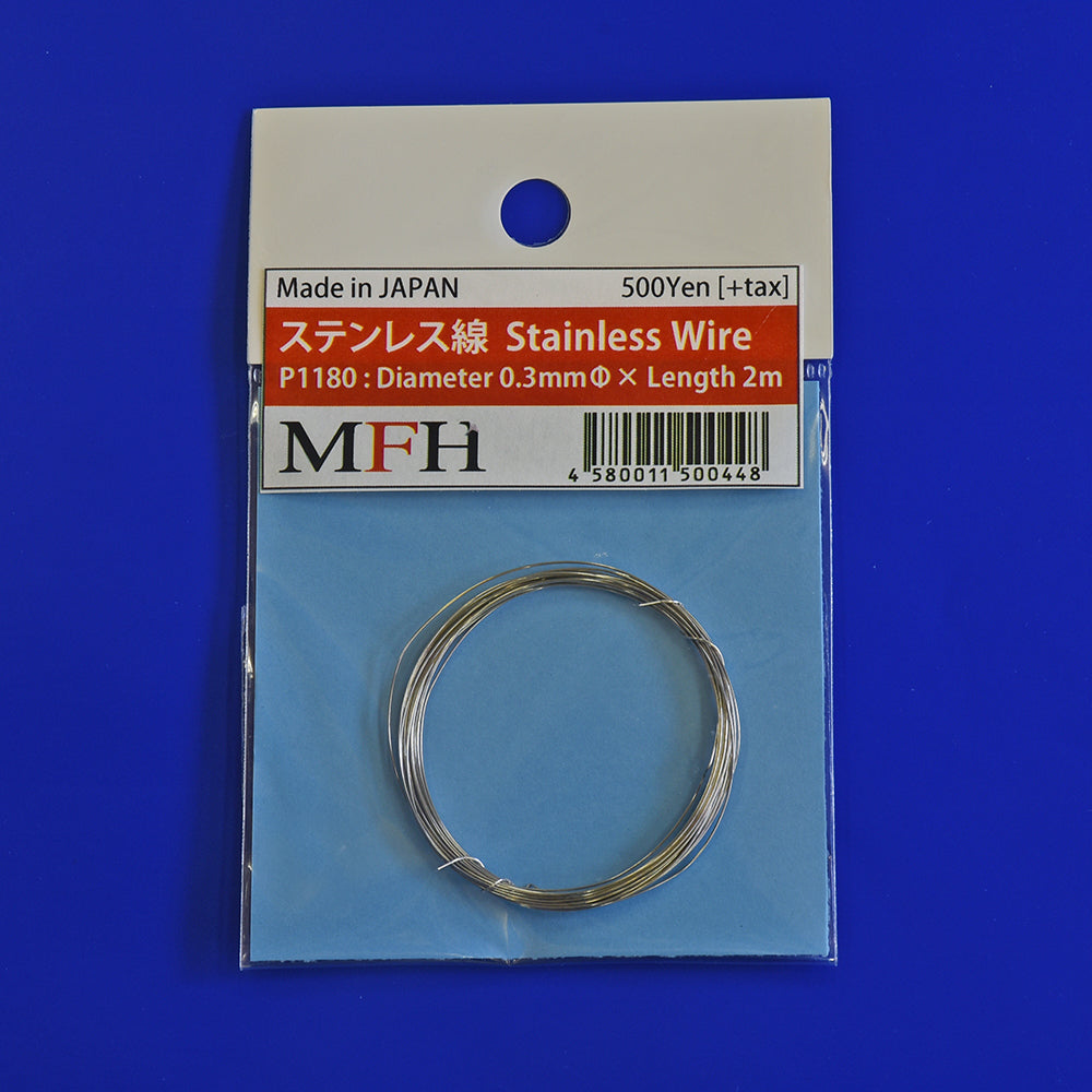 [Back-order] Model Factory HIRO P1180 Stainless Wire Diameter 0.3mm x Length 2m Detail-Up Parts