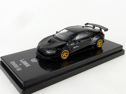 [ Back-order ] Tiny PA-55142 1:64 Liberty Walk BMW i8 Black LHD model car