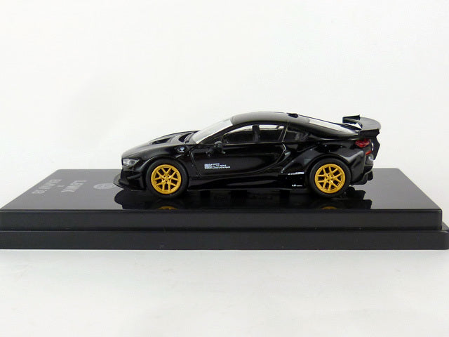 [ Back-order ] Tiny PA-55142 1:64 Liberty Walk BMW i8 Black LHD model car