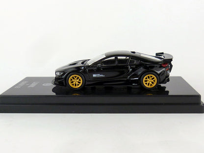 [ Back-order ] Tiny PA-55142 1:64 Liberty Walk BMW i8 Black LHD model car