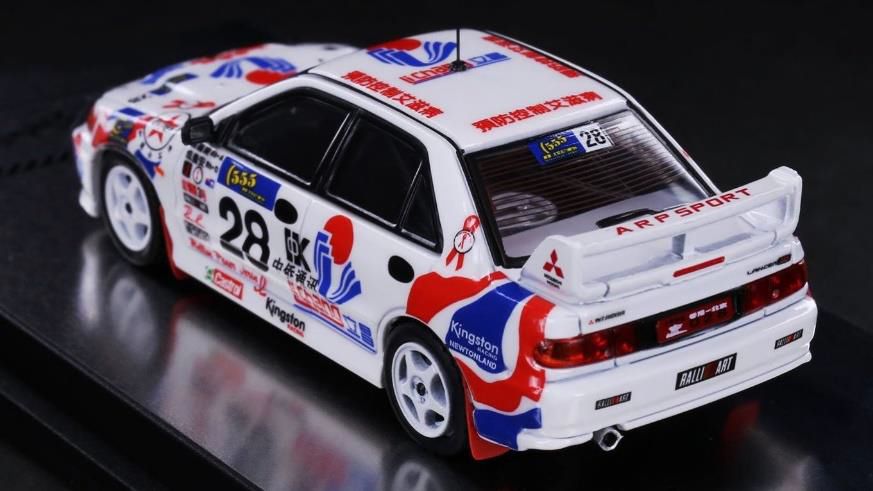 [ Back-order ]  INNO Models PR64-EVO3-96HB28 1:64 Mitsubishi Lancer GSR EVO III #28 Hong Kong-Beijing 555 Rally 1996 model car