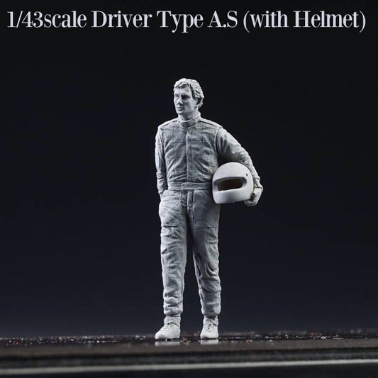 [Back-order] Model Factory HIRO R043-0002 1:43 DIVE NINE Figure Series Driver Type A.S with Helmet MFH