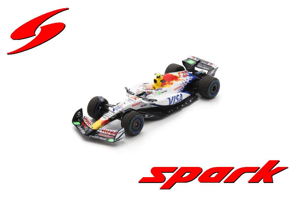 S9575 Spark 1:43 RB Visa Cash App Racing Bulls F1 Team TBC 2025 Y. Tsunoda #22 model car