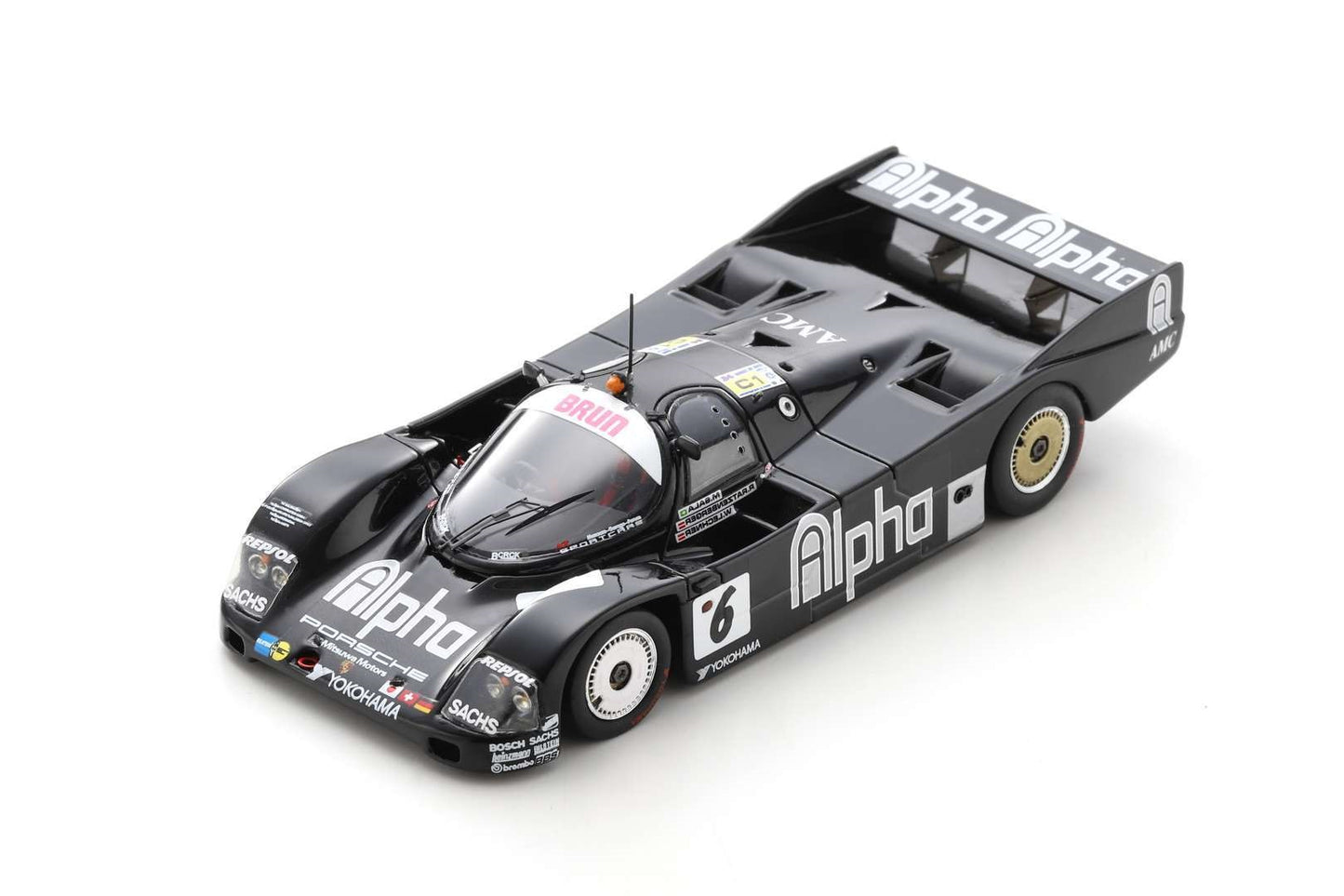 S9876 SPARK1:43 Porsche 962 C #6 24h Le Mans 1989 M.Sandro Sala - R.Ratzenberger - W.Lechner