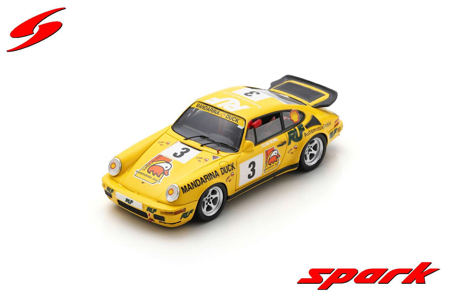 SA260 Spark 1:43 RUF CTR Yellowbird #3 Macau Supercar Race 1995 Kevin Wong model car