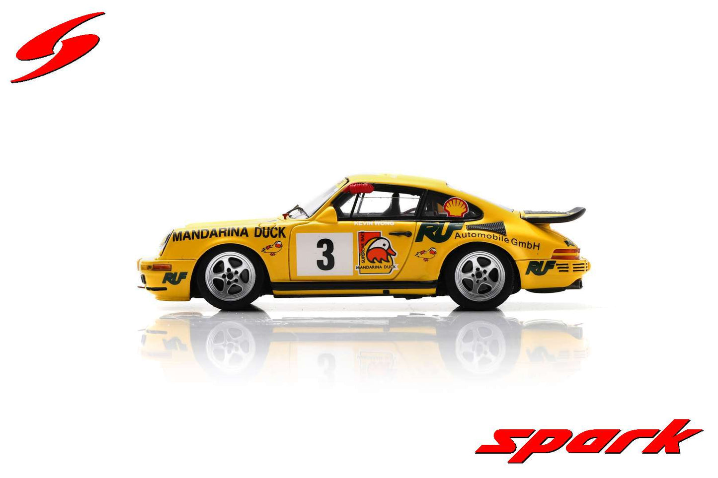 SA260 Spark 1:43 RUF CTR Yellowbird #3 Macau Supercar Race 1995 Kevin Wong model car