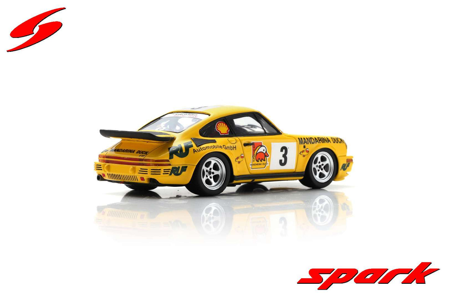 SA260 Spark 1:43 RUF CTR Yellowbird #3 Macau Supercar Race 1995 Kevin Wong model car