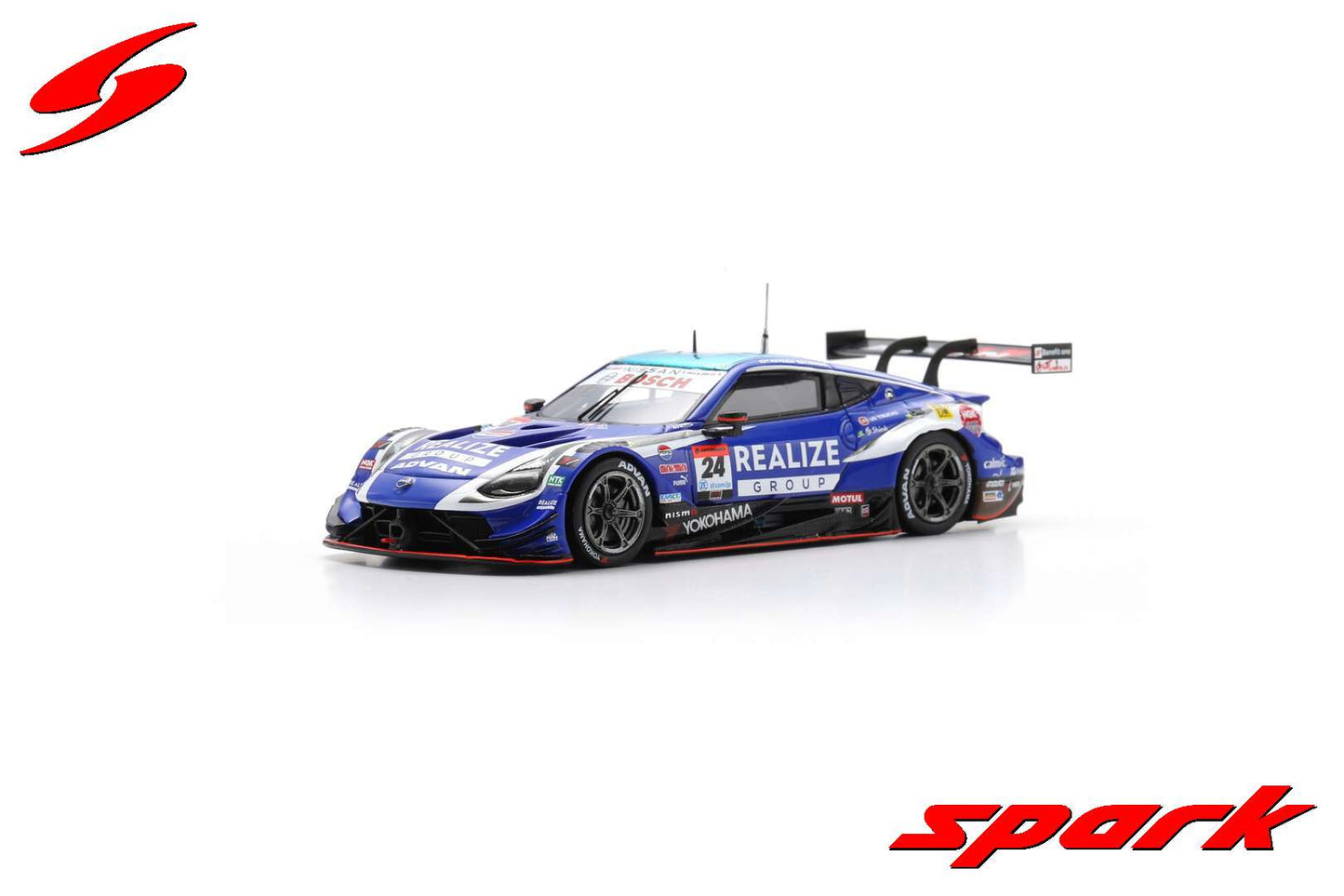 SGT158 Spark 1:43 REALIZE CORPORATION ADVAN Z KONDO RACING GT500 SUPER GT 2024 #24 T. Matsuda - T. Natori