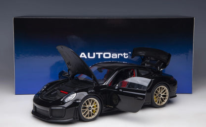 78186 AUTOart 1:18 Porsche 911 (991.2) GT2 RS Weissach Package Black / Carbon Black