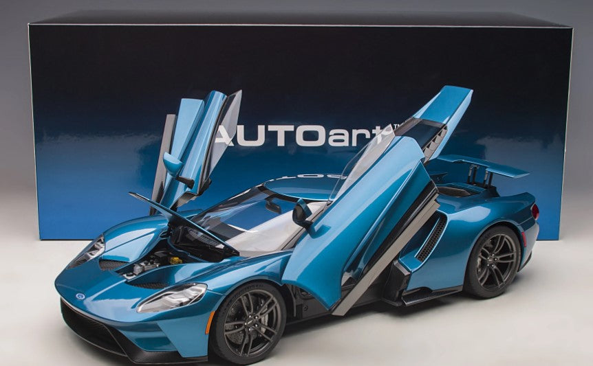 [ Back-order ] AUTOart 12107 1:12 Ford GT 2017 Metallic Blue