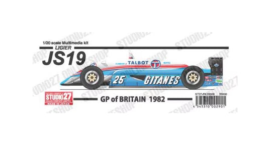 [ Back-order ] STUDIO27 FK20308 1:20 JS19 British GP 1982 Multimedia Kit
