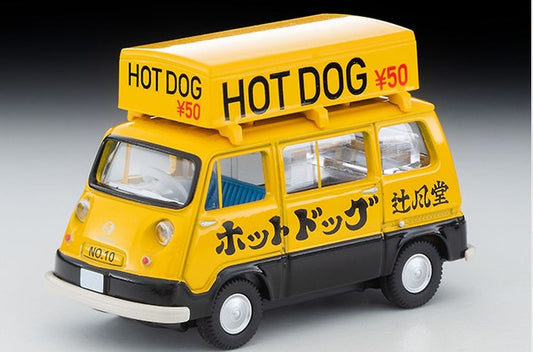 LV-201a TOMYTEC Tomica Limited Vintage 1:64 Subaru Sambar Light Van Hot Dog Shop Yellow / Black