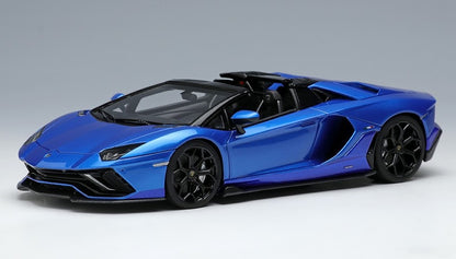 [ Back-order ] Make Up EIDOLON EM635A 1:43 Lamborghini Aventador LP780-4 Ultime Roadster 2021 Blue Towerette / Blue Renaissance