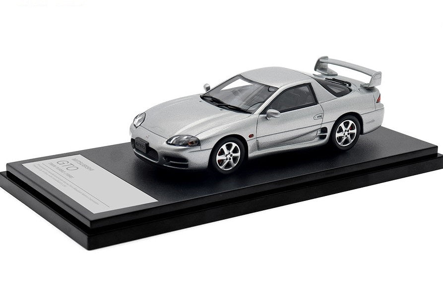 [ Back-order ] Hi-Story HS442SL 1:43 Mitsubishi GTO TWIN TURBO (1998) Hamilton Silver Resin