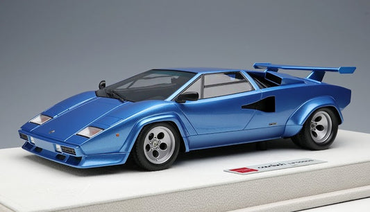 [ Back-order ] Make Up EIDOLON EML086C 1:18 Lamborghini Countach LP5000S 1982 Rear Wing Metallic Light Blue