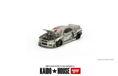 KHMG103 TSM MINI-GT 1:64 Nissan Skyline GT-R R34 Kaido Works V4 RHD