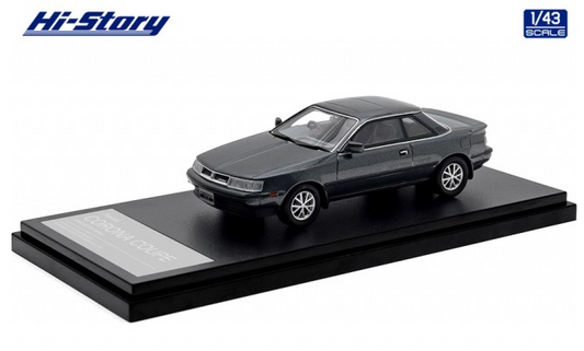 [ Back-order ] Hi-Story HS455GY 1:43 Toyota CORONA COUPE 2000 GT-R (1985) Dark Gray M Resin