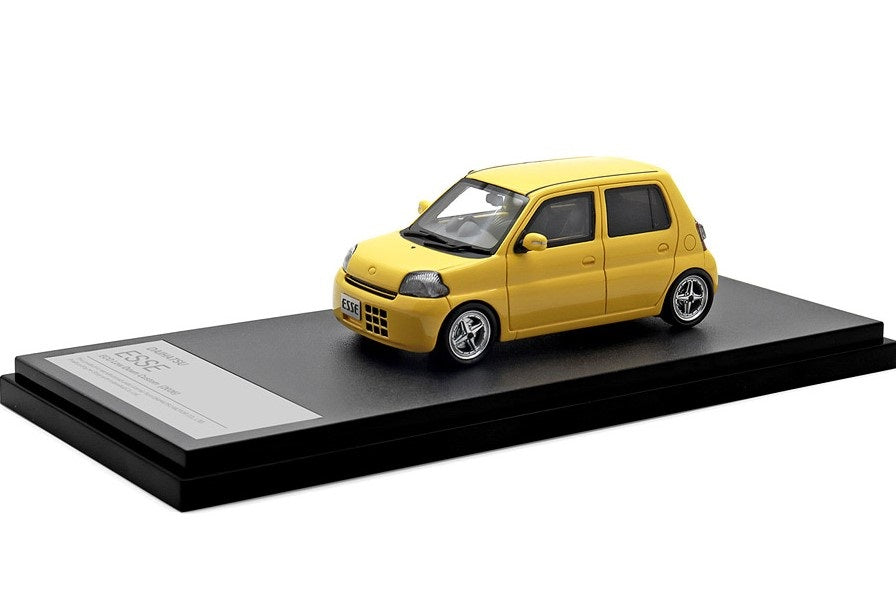 [ Back-order ] Hi-Story HS431YE 1:43 DAIHATSU ESSE ECO Low Down Custom (2006) Sunshine Yellow Resin