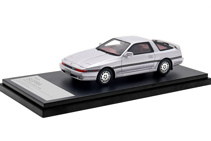 [ Back-order ] Hi-Story HS441SL 1:43 Toyota SUPRA 3.0GT Turbo Limited (1987) Amethyst Silver Metallic Resin