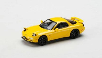 [ Back-order ] Hobby Japan HJ644007BY 1:64 MAZDA RX-7 (FD3S) TYPE RS-R /Rotary Engine 30th Sunburst Yellow Die-cast