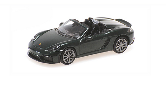 [ Back-order ] MINICHAMPS 870067700 1:87 Porsche 718 Spider (981) 2019 Green Metallic model car