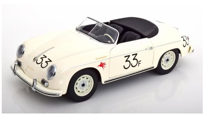 KKDC120096 KK scale 1:12 Porsche 356 A Speedster No.33 1955 White