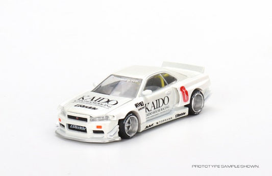 KHMG049 TSM MINI-GT 1:64 Nissan Skyline GT-R R34 Kaido Works V2 RHD