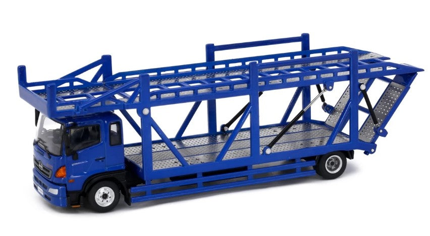 [ Back-order ] TINY ATC66030-D 1:64 Tiny City Hino 500 (Hino Ranger) Car Carrier Blue Diecast