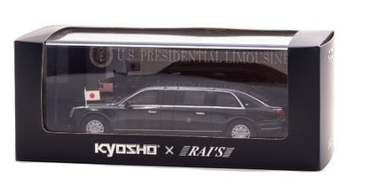 H7431909 Kyosho x RAI'S 1:43 Cadillac One THE BEAST 2019 US Presidential Car Japan Visit Specification