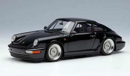 [ Back-order ] Make Up VISION VM216B 1:43 Porsche 911 (964) Carrera RS 1992 BBS 18 inch wheels Black