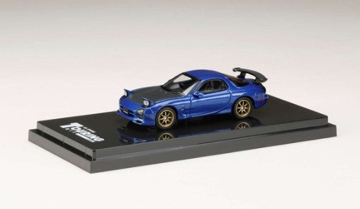 [ Back-order ] Hobby Japan HJ643007BBL 1:64 Efini RX-7 FD3S (A Spec.) GT WING Innocnt Blue Mica  Die-cast