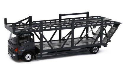 [ Back-order ] TINY ATC66030-A 1:64 Tiny City Hino 500 (Hino Ranger) Car Carrier Black Diecast