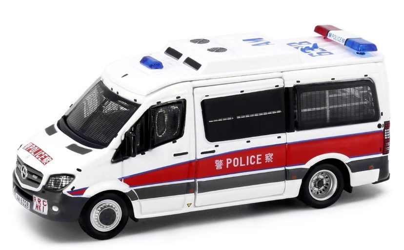 [ Back-order ] TINY ATC65081 1:76 Tiny City No.164 Mercedes Benz Sprinter FL Police (with mesh window shields) Diecast