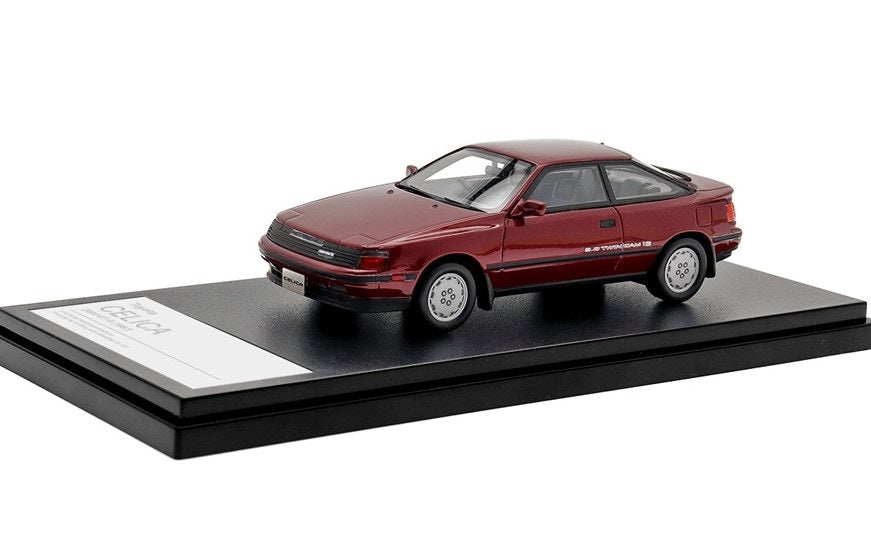 [ Back-order ] Hi-Story HS383RE 1:43 Toyota CELICA 2000 GT-R (1987) Red Mica Resin