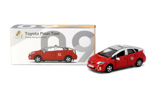 [ Back-order ] TINY ATC65238 1:64 Tiny City No.09 Toyota Prius Taxi Red/Silver Discast