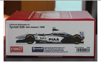 [ Back-order ]STUDIO27 FK20258 1:20 Tyrrell 026 1998 Late Ver. Multimedia Kit