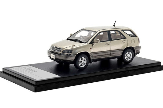 [ Back-order ] Hi-Story HS449GL 1:43 Toyota HARRIER 3.0 FOUR G Package (1997) Sparkling Gold Metallic Resin